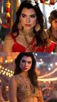 AI Imagines Singer Dua Lipa's Journey Across India In Traditional Attire
