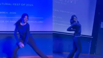 Girl's rocking dance moves at college fest in Bengaluru goes viral - Watch