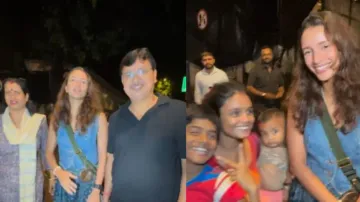 Triptii Dimri spotted enjoying family time with parents in Mumbai amid 'Bad Newz' success