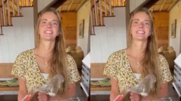 Instead of Greece vacation, multi-millionaire gifts egg apron to wife on her birthday; see her react