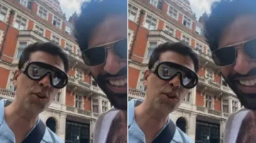 Fan calls Karan Johar ‘uncle’ in London, his reactions will leave you go ROFL