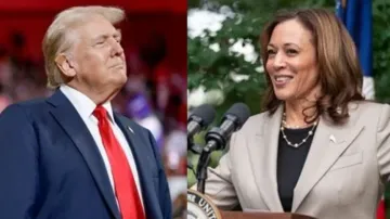  Donald Trump and Kamala Harris