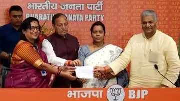 Former BJD Rajya Sabha MP Mamata Mohanta joins BJP