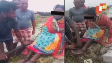 Miraculous escape for woman 