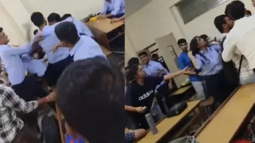 College drama: Viral video shows violent clash between girls over boy; watch