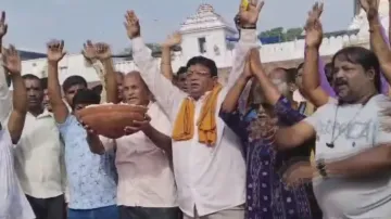 Massive protest in Puri