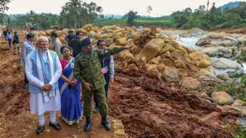 PM Modi visits Landslide Affected Areas in Wayanad