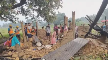 Husband in Bengaluru, pregnant woman, 8-year-old son killed after elephant knocks down house wall