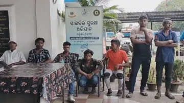 Suspected Bangladeshi intruders in Paradip