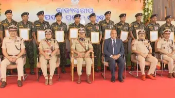 Odisha police officers receive President's Award on Independence Day 