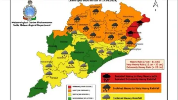 IMD issues red warming for extremely heavy rainfall in Odisha