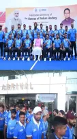 Indian hockey team receives rousing welcome in Bhubaneswar after Paris Olympics bronze medal win