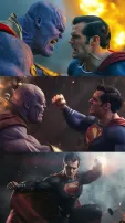 AI Imagines Epic Superman vs. Thanos Battle With Stunning And Dramatic Scenes