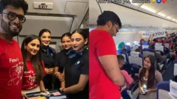 Indian woman proposes to boyfriend inside IndiGo flight; viral video melts hearts