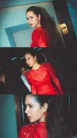 Sonam Bajwa Stuns In Sizzling Red Outfit, Leaves Fans Stunned
