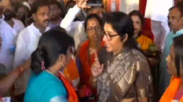 Suniti Mund Driven Out Of BJP Headquarters In Bhubaneswar