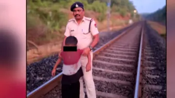 Pritish rescued by RPF personnel