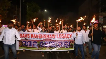 Group clash erupts in Ravenshaw University during torch rally