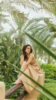 Sara Ali Khan Exudes Allure in Strapless Beige Dress
