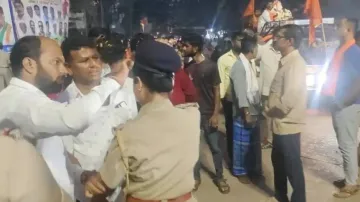 Stone pelting during Ganesh idol immersion in Karnataka 
