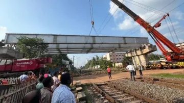 Major milestone for East Coast Railway, 35-ton steel girders installed in 3 hours in Bhubaneswar