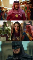 AI Transforms Marvel Superheroes Into Captivating Arabian-Themed Icons
