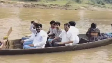 Odisha MLA crosses river to reach tribal village in Malkangiri, listens to people's grievances