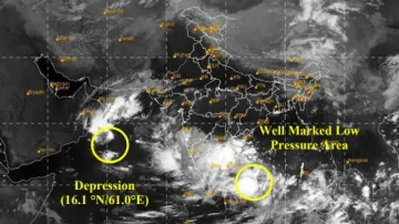 Depression over westcentral Arabian Sea off Oman coast