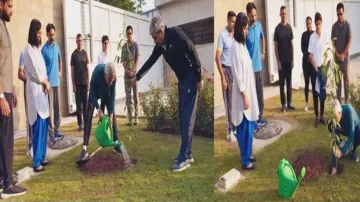 S Jaishankar takes a stroll at Indian High Commission in Pakistan, plants Arjuna sapling