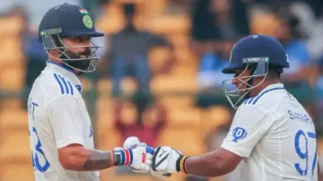 Virat Kohli and Sarfaraz Khan