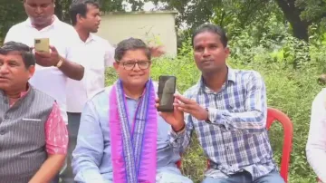 BJP's National VP Baijayant Panda during party's membership drive