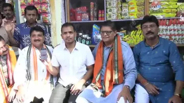 BJP National Vice President Baijayant Panda participates in membership drive in Bargarh
