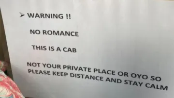 ‘This is not OYO’: Cab driver's strict warning to couples romancing inside his vehicle