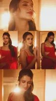 Triptii Dimri Turns Eyes With A Dreamy Red Ensemble Photoshoot, Check Viral Pics