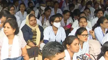 ‘Permanent job our demand’: Hundreds of paramedical workers hit streets in Bhubaneswar