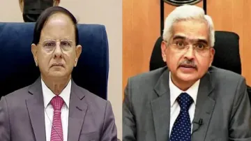 P K Mishra (Left),  Shaktikanta Das (Right)