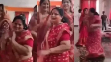 Video of Indian woman bursting into energetic dance
