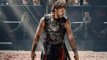 Paul Mescal in a scene from Gladiator II