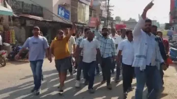 Massive protest in Kendrapara