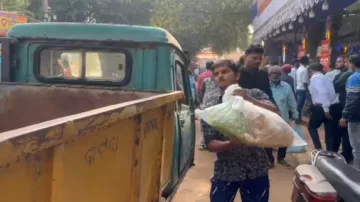 Stale food being destroyed in Cuttack Bali Yatra