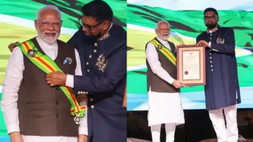 PM Modi and Guyana President Mohamed Irfaan Ali