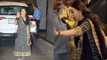 Karishma Kapoor escapes fall; her reaction melts the internet
