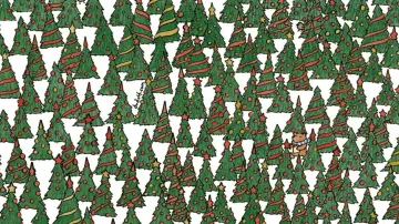 Christmas optical illusion: Can you spot 4 Christmas trees WITHOUT decorations?