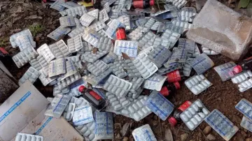 Huge quantity of government supplied medicines found dumped in Ganjam