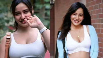 Neha Sharma dating Croatian footballer Petar Sliskovic, caught walking hand-in-hand with him in Mumb