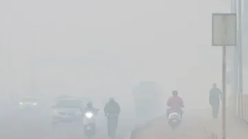 Dense fog in Delhi