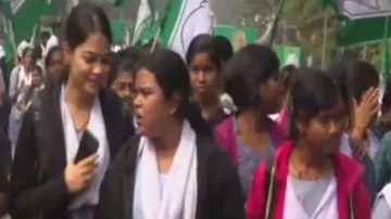 College students in BJD's protest rally in Bhubaneswar raises questions 