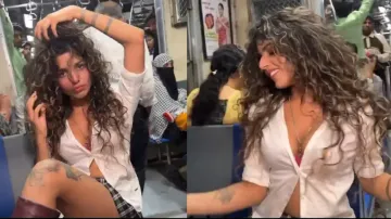 Pole dance in train! Netizens fume, demand Indian Railways to take action, watch