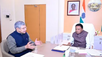 Odisha CM Mohan Majhi & Union Min Ashwini Vaishnaw