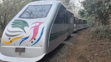 Toy train halts at Nandankanan Zoological Park in Bhubaneswar